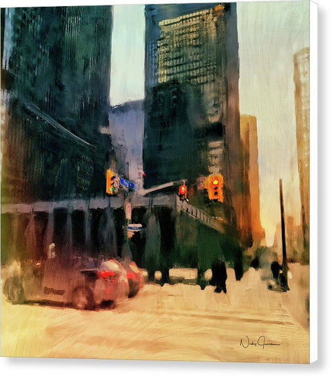 Downtown Toronto King And Bay - Canvas Print