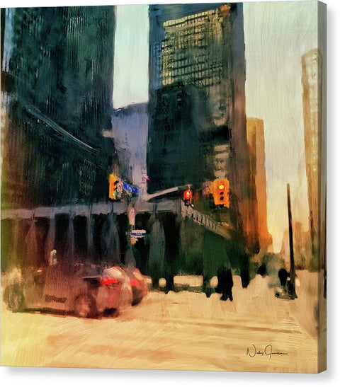 Downtown Toronto King And Bay - Canvas Print
