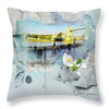 Evening on the Southbank - Throw Pillow