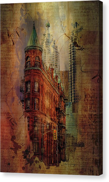Toronto Flatiron Lights - Canvas Print