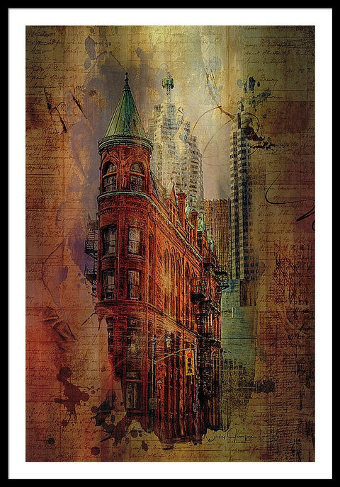 Toronto Flatiron Lights - Framed Print