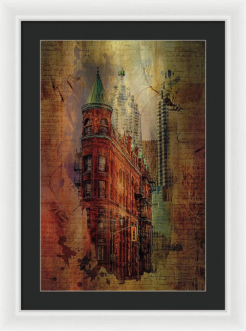 Toronto Flatiron Lights - Framed Print