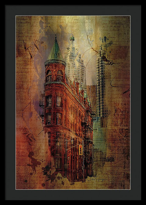 Toronto Flatiron Lights - Framed Print