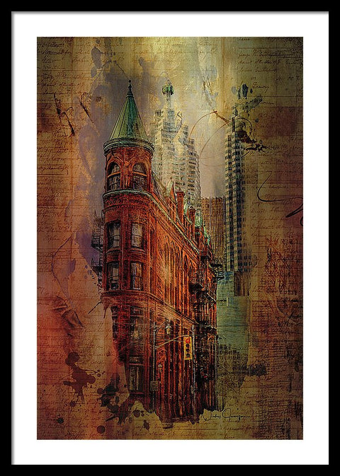 Toronto Flatiron Lights - Framed Print