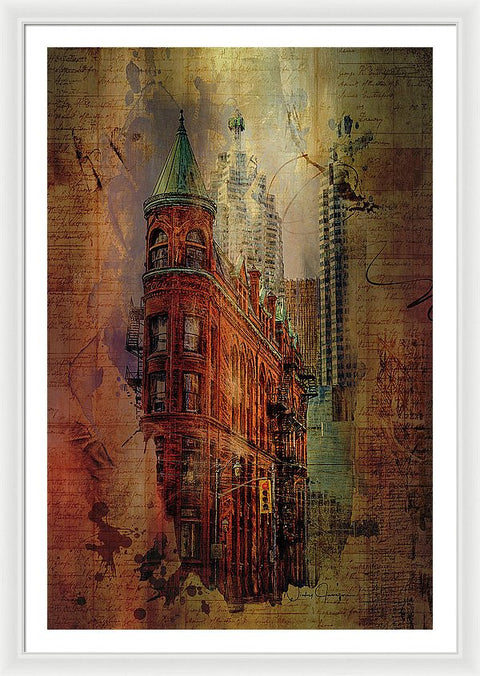 Toronto Flatiron Lights - Framed Print