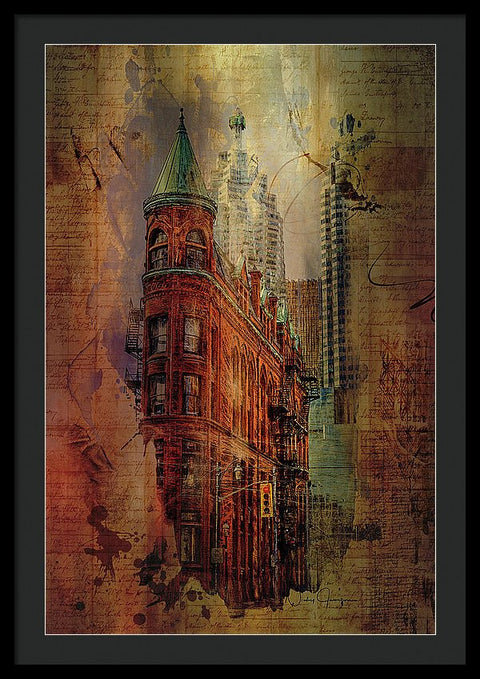 Toronto Flatiron Lights - Framed Print