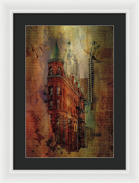 Toronto Flatiron Lights - Framed Print