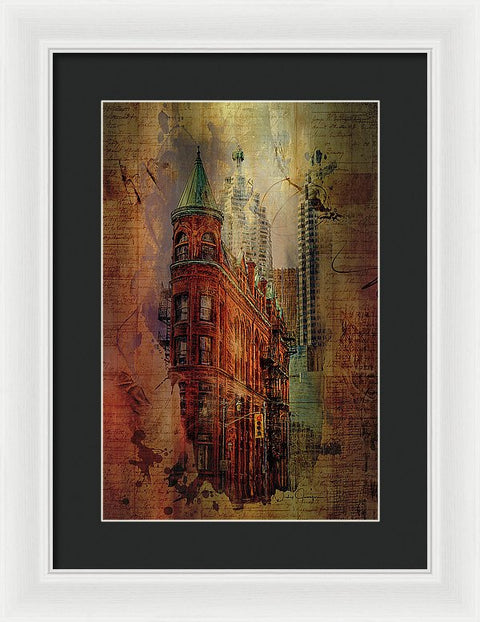 Toronto Flatiron Lights - Framed Print