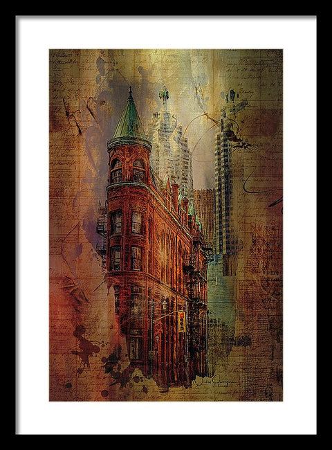 Toronto Flatiron Lights - Framed Print