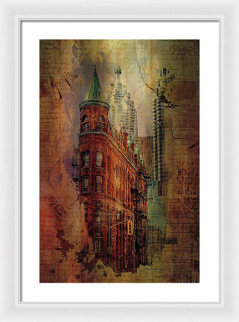 Toronto Flatiron Lights - Framed Print