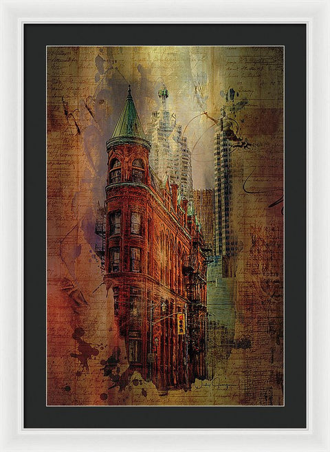 Toronto Flatiron Lights - Framed Print