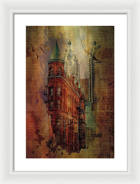Toronto Flatiron Lights - Framed Print