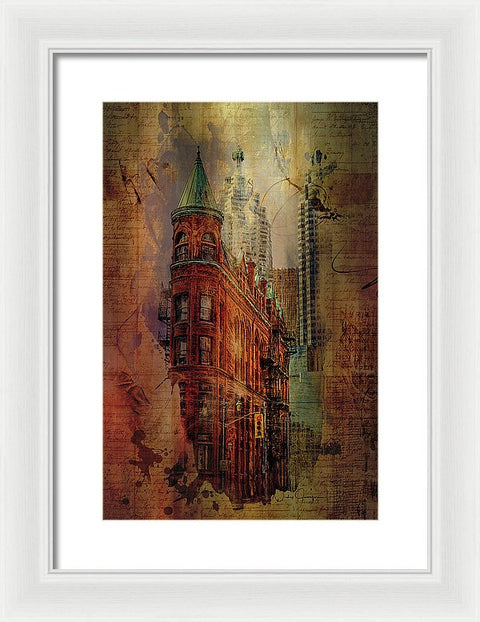 Toronto Flatiron Lights - Framed Print