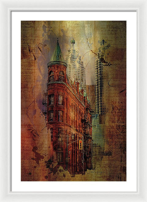 Toronto Flatiron Lights - Framed Print