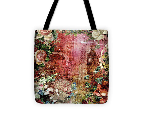 Flower Power - Antique Flower Garden - Tote Bag