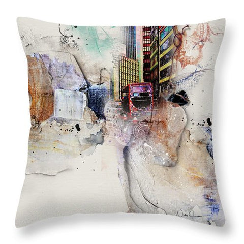 Here Comes the Bus - Throw Pillow