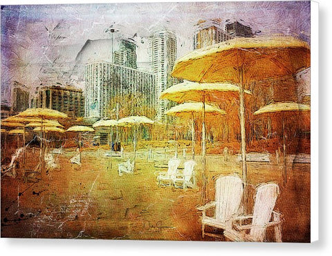 Hto Beach, Toronto Waiting for Summer - Canvas Print