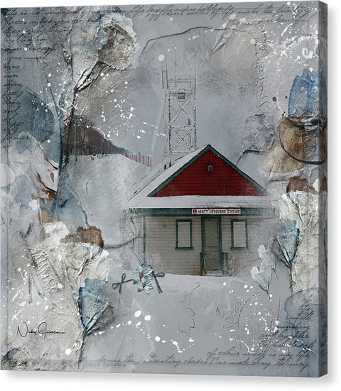 beaches lifeguard station art by Nicky Jameson