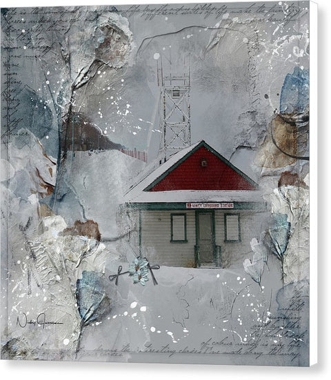 beaches lifeguard station art by Nicky Jameson