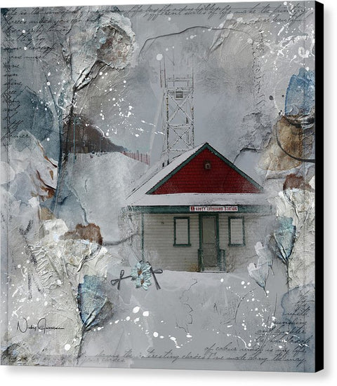 beaches lifeguard station art by Nicky Jameson