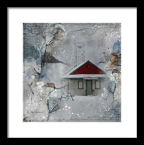 beaches lifeguard station art by Nicky Jameson