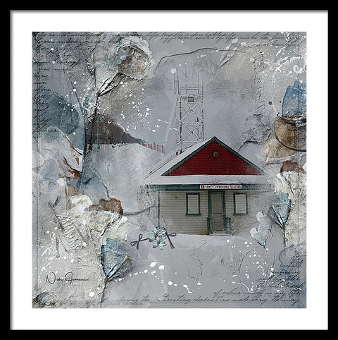beaches lifeguard station art by Nicky Jameson
