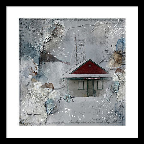 beaches lifeguard station art by Nicky Jameson