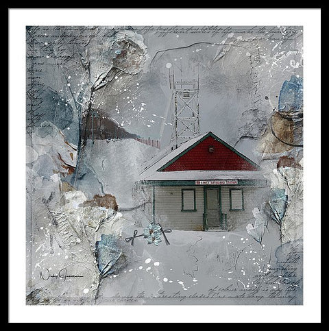 beaches lifeguard station art by Nicky Jameson