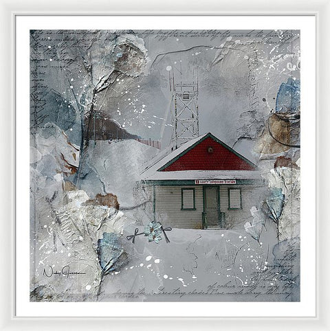 beaches lifeguard station art by Nicky Jameson