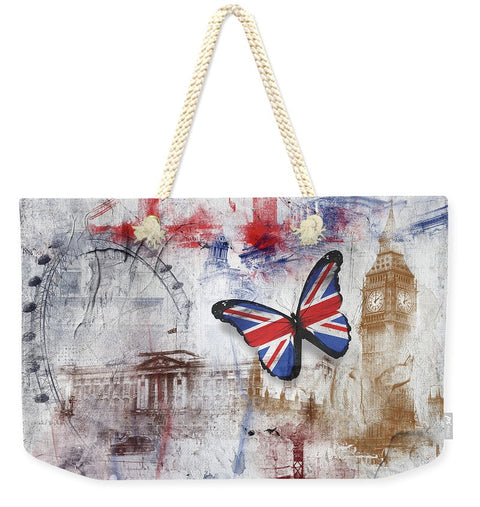 London Iconic with British butterfly by Nicky Jameson