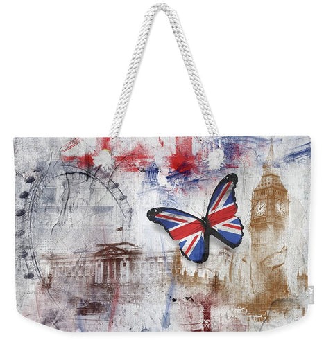 London Iconic with British butterfly by Nicky Jameson