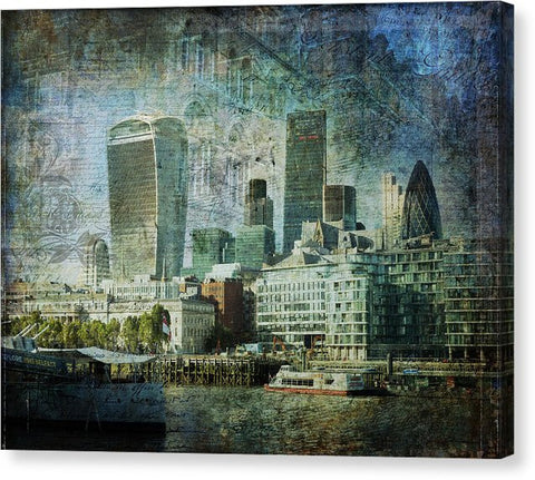 London Skyline Key Of Blue - Canvas Prin