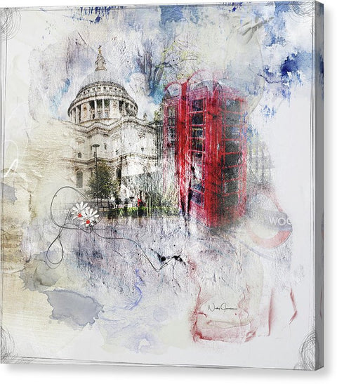 London's Ephemera - Canvas Print
