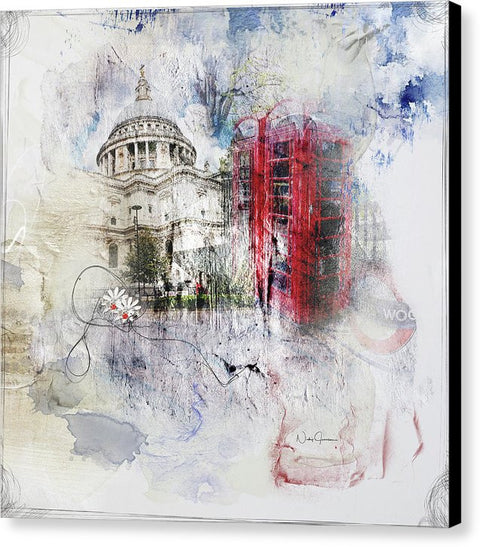 London's Ephemera - Canvas Print