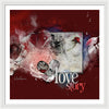 Love Story- Concrete Rose - Framed Print