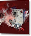 Love Story- Concrete Rose - Metal Print