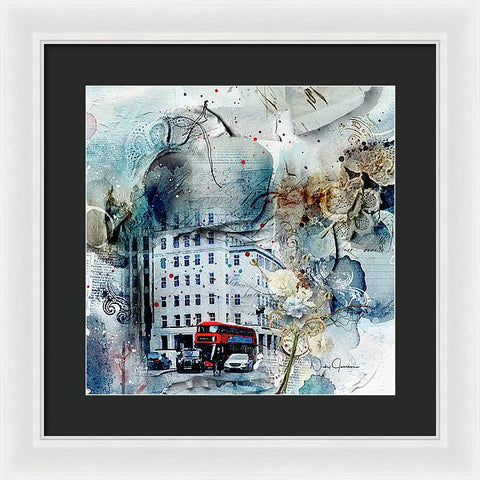 Muted - Textural City - Framed Print