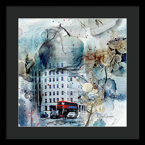 Muted - Textural City - Framed Print