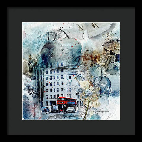 Muted - Textural City - Framed Print