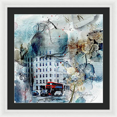 Muted - Textural City - Framed Print