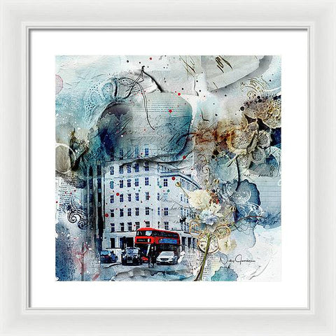 Muted - Textural City - Framed Print