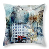 Muted - Textural City of London - Throw Pillow
