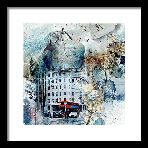 Muted - Textural City - Framed Print