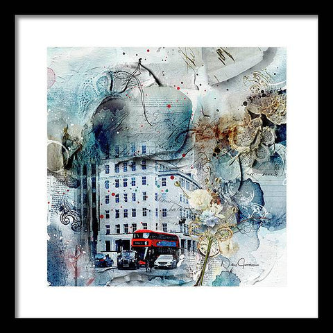 Muted - Textural City - Framed Print