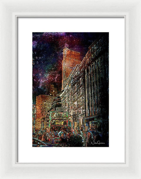 Night Bus - Framed Print
