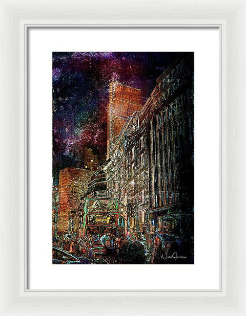 Night Bus - Framed Print