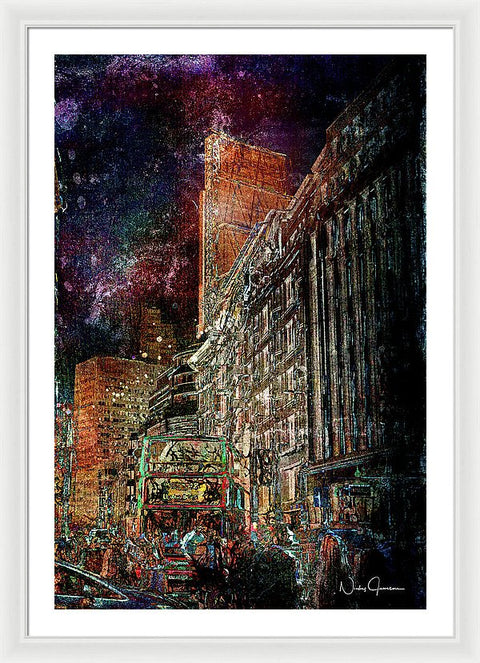 Night Bus - Framed Print