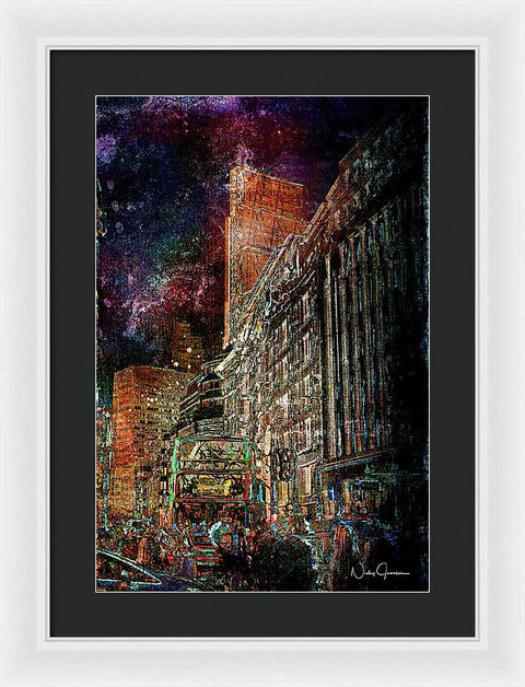 Night Bus - Framed Print