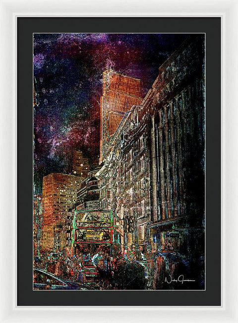 Night Bus - Framed Print
