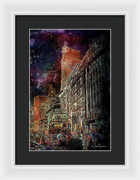 Night Bus - Framed Print